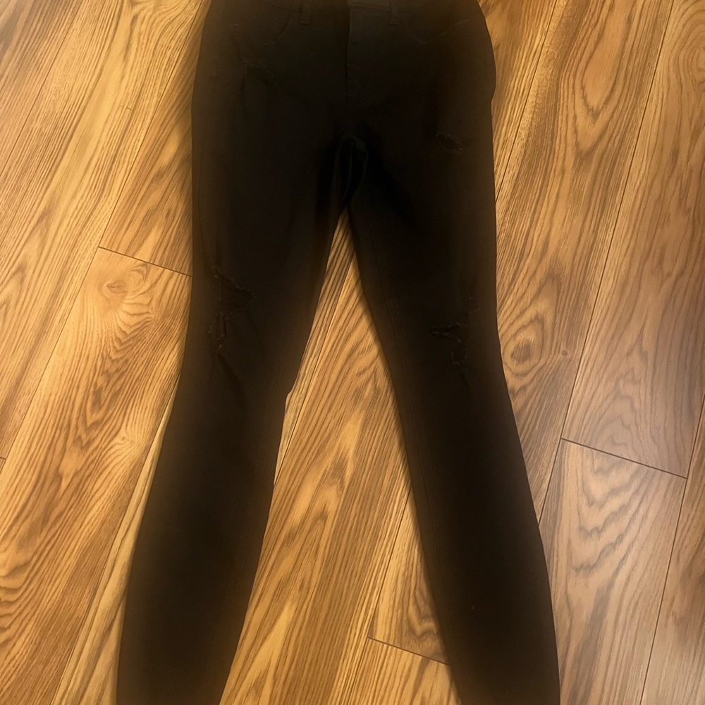 Maurice’s Black High Rise Super Skinny Distressed Jeans Women’s size -  XS Reg
